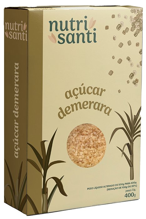 AÇÚCAR DEMERARA - NUTRISANTI - 400G